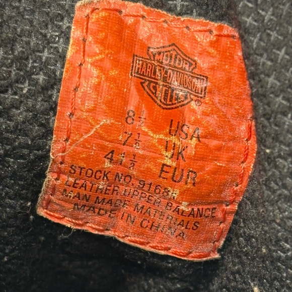 Harley-Davidson Brake Buckle Black Leather Motorcycle Boots - Picture 9 of 15